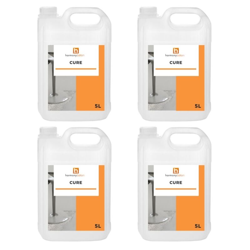 Produit de Cure pour béton - 4 x 5L - Harmony Béton