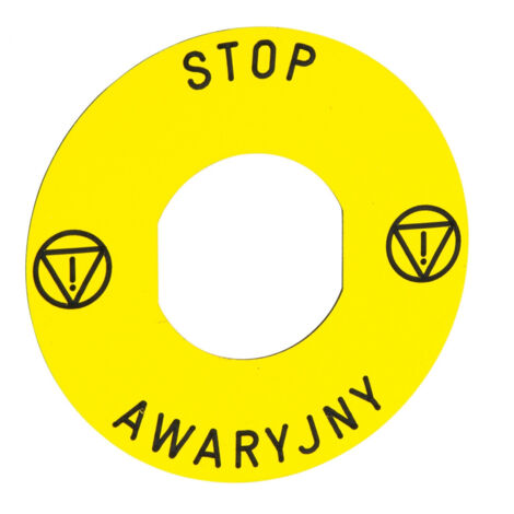 Harmony Etiquette circulaire jaun e stop awaryjny SCHNEIDER ZBY9PL30