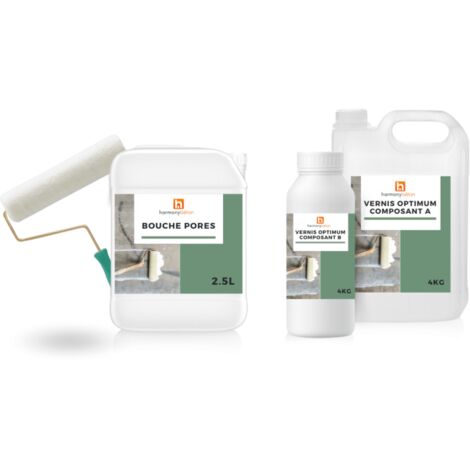 Harmony kit protection - Bouche pores + vernis Optimum - 25 m² Mate - Harmony Béton