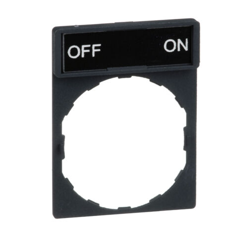 Harmony porte étiquette 30 x 40 mm standard diam. 22 avec étiquette OFF-ON SCHNEIDER ZBY2367