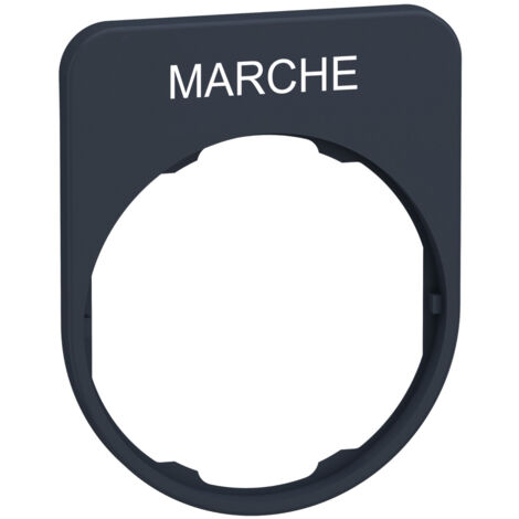 Harmony porte-étiquette plate 30x40 flush plastique noir MARCHE SCHNEIDER ZBYFP2103