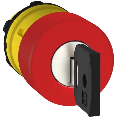 Harmony tête de arrêt d'urgence Ø 30 - déverrouillage par clé- Ø22 - rouge