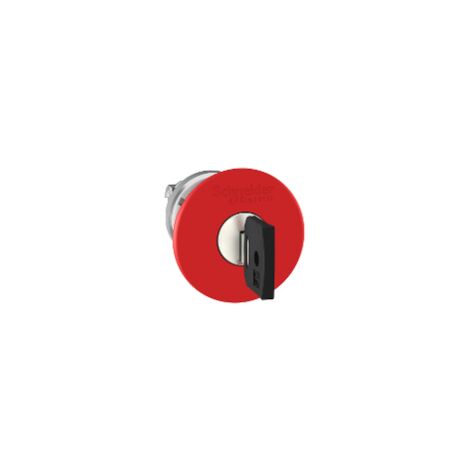 Harmony tête de arrêt d'urgence Ø 40 - déverrouillage par clé- Ø22 - rouge - ZB4BS944