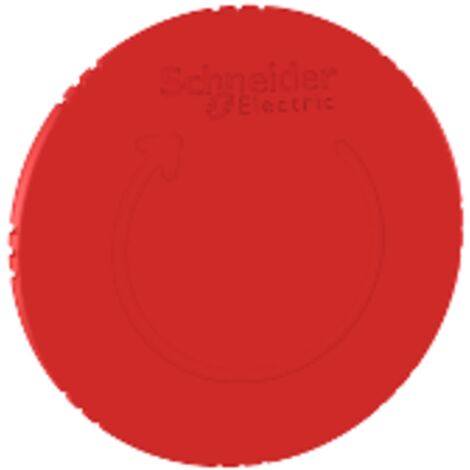 Harmony tête de arrêt d'urgence Ø 60 - tourner pour déverrouiller - Ø22- rouge - ZB4BS864