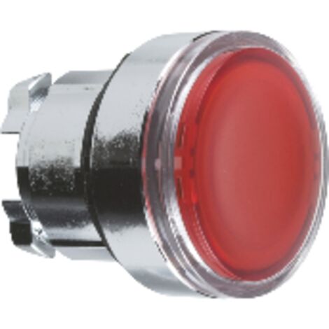 Harmony tête de bouton poussoir - Ø22 - pour insertion étiquette - rouge - ZB4BA48