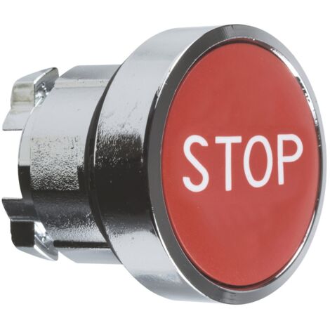 Harmony tête de bouton poussoir - Ø22 - rouge - STOP - ZB4BA434