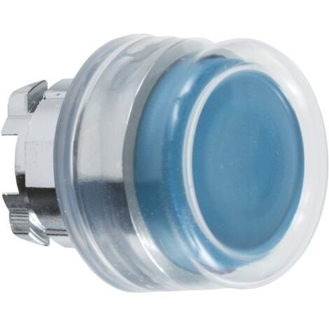 Harmony tête de bouton poussoir + capuchon IP69K - Ø22 - bleu - ZB4BP6