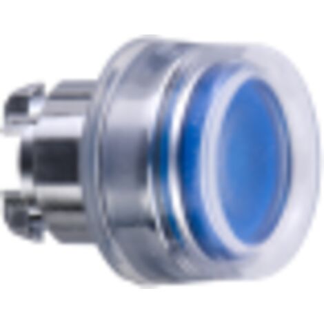 Harmony tête de bouton poussoir lumineux - Ø22 - bleu  - ZB4BW563