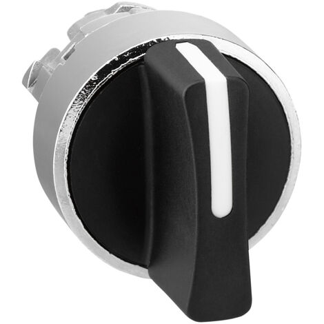 Harmony tête de bouton tournant - 3 positions - Ø22 - noir - ZB4BD8