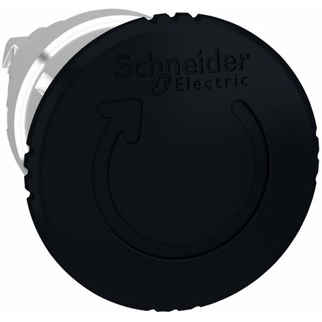 Harmony tête de coup de poing Ø 40 - tourner pour déverrouiller - Ø22 - noir - ZB4BS52