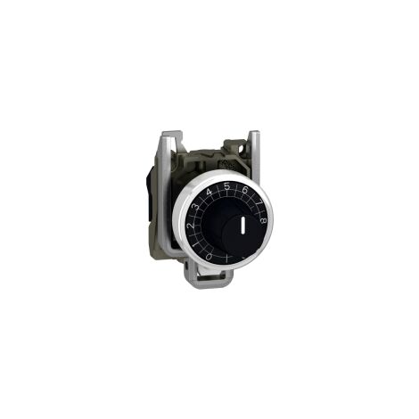 Harmony tête de potentiomètre à molette - Ø22 - axe de 6 mm - noir  - ZB4BD912