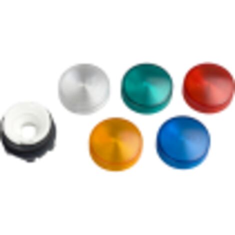 Harmony tête de voyant - Ø22 - rond - cabochon lisse blanc - ZB5AV013