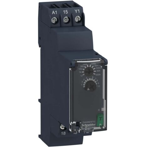 Harmony Time RE22 - Relais temporisé - 1OF - H Hw - 1s à 300h - 24V à 240VACDC  - RE22R1HMR