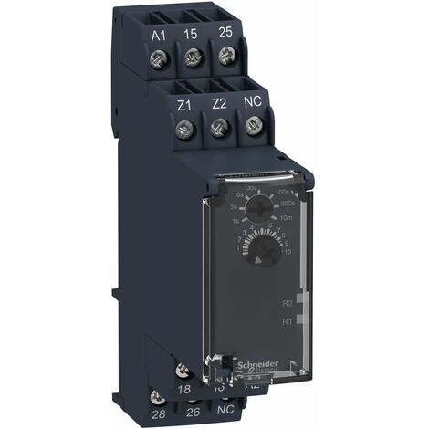 Harmony Time RE22 - Relais temporisé - 2OF - K - 1s à 10mn - 24V à 240VACDC  - RE22R2KMR