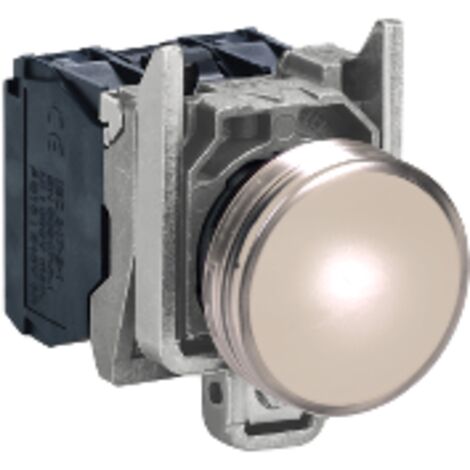 Harmony voyant rond Ø22 - IP66 - blanc - LED intégrée - 120V - XB4BVG1