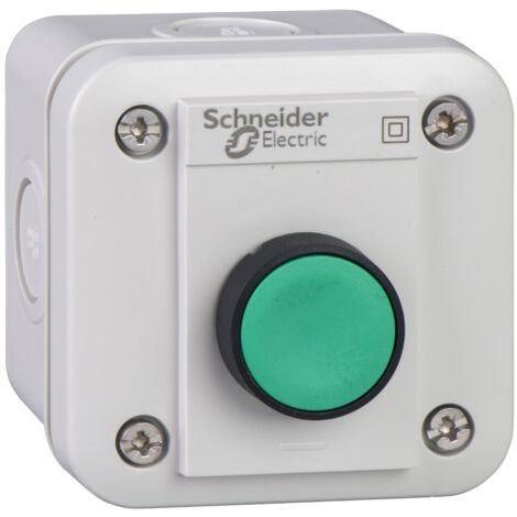 Harmony XALE boite avec bouton poussoir lumineux vert 1NO LED 230/240V SCHNEIDER XALE1W1M
