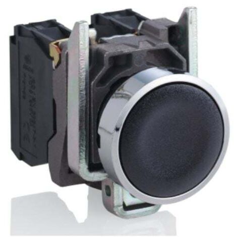 Harmony XB4 - bouton poussoir à impulsion - Ø22 - noir - 1O+1F - vis étrier