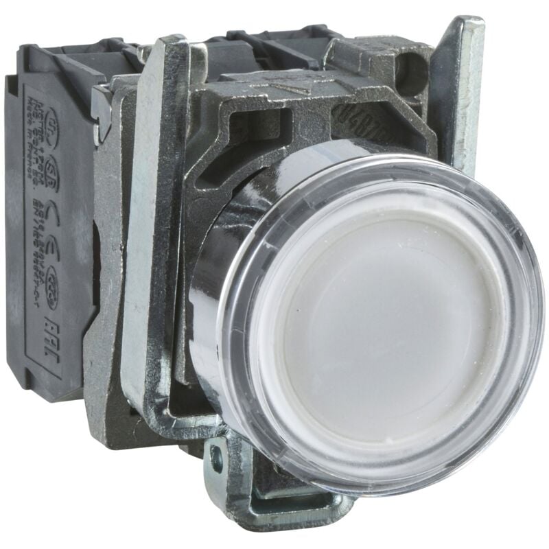 Schneider Electric - Harmony bt-pous lumineux blanc Ø22 - impulsion - 240 v - 1O+1F - XB4BW31M5