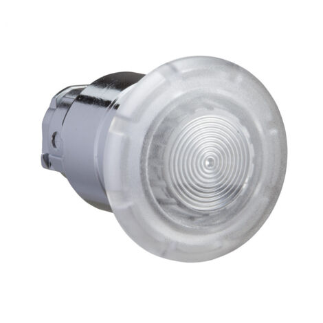 Harmony XB4 - tête bouton coup de poing lumineux DEL - Ø40 - blanc - ZB4BW413