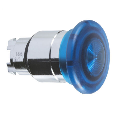 Harmony XB4 - tête bouton coup de poing lumineux DEL - Ø40 - bleu - ZB4BW463