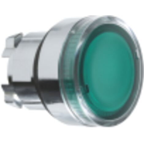Harmony XB4 - tête bouton poussoir - affleurant pour étiquette - Ø22 - vert  - ZB4BA38