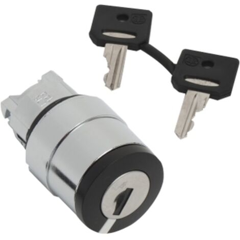 Harmony XB4 - tête bouton tournant à clé 3131A - Ø22 - 2 pos fix - retr G