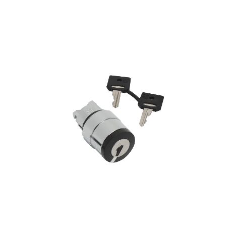 Harmony XB4 - tête bouton tournant à clé 520E - Ø22 - 2 pos fix - retr G - ZB4BG214
