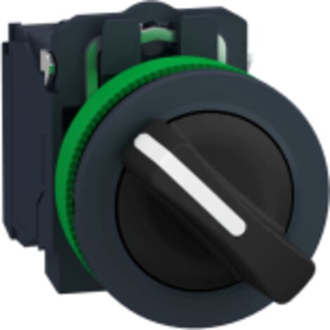 Harmony XB5 - bouton tournant à manette - flush - 2 pos fix - noir - 1F - XB5FD21