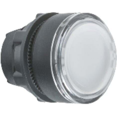 Harmony XB5 - tête bouton poussoir - affleurant pour étiquette - Ø22 - blanc - ZB5AA18