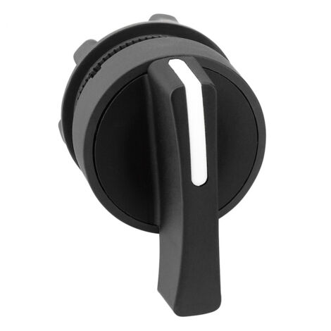 Harmony XB5 - tête bouton tournant à crosse - Ø22 - 3 pos fix - noir