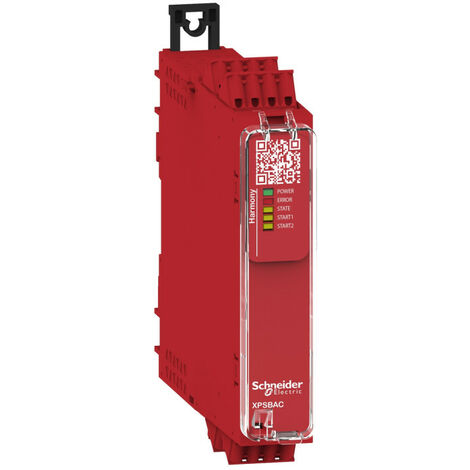 Harmony XPSU-Module de sécurité-Estop-protection, 24 VDC-pas entrée-à ressort (XPSBAC14AC)