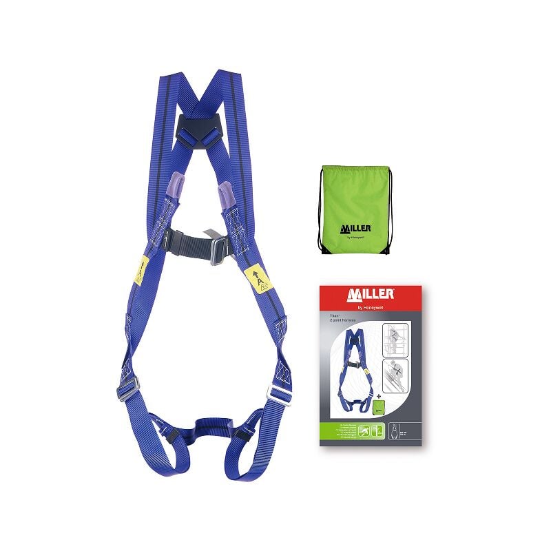 Harnais 2 points Titan Harness miller 1031440 - Bleu clair - Taille unique - Bleu clair