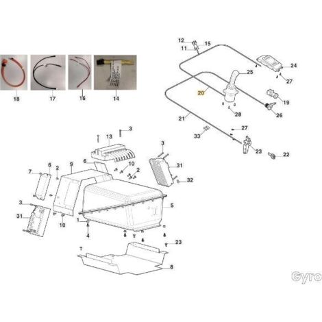 HARNAIS AMOVIBLE PIÈCE ZTR ORIGINAL STIGA - 187040337/0