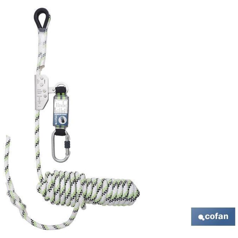 Corde Tressée Anti-Chute Coulissante 10 m