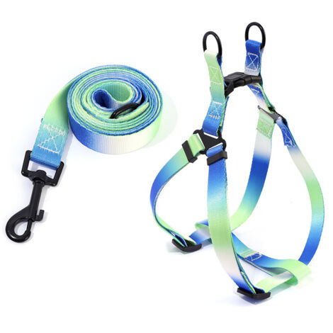 Harnais anti-traction pour chien, couleurs vives, conçu pour la sécurité et le contrôle, idéal pour les grandes races fortes comme les Pitbulls, BLEU, XL