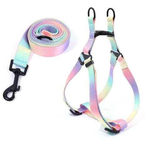 Harnais anti-traction pour chien, couleurs vives, conçu pour la sécurité et le contrôle, idéal pour les grandes races fortes comme les Pitbulls, ROSE, M