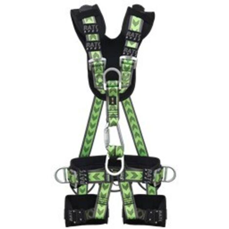 Harnais antichute 2 points d'accrochage – Ceinture confort – Normes EN 361/358/813 – Pour travail en suspension – Connecteur acier triple action – Kratos Safety
