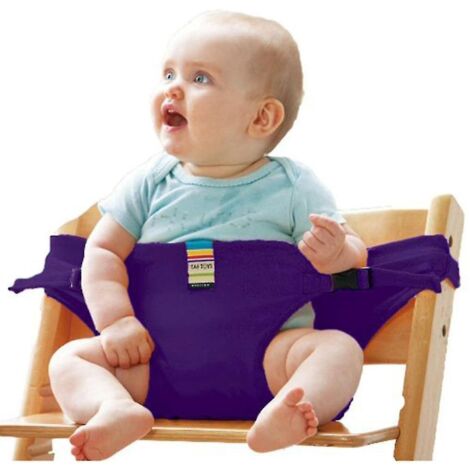 Harnais/ceinture portable et sûr pour chaise de salle à manger (pruple)