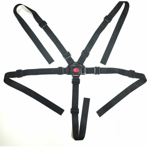 sangle de chaise haute 3 ensembles de sangles de chaise haute à 5 points  ceinture de harnais de remplacement pour enfant YP014