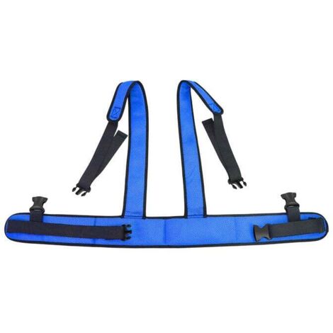 Harnais De Sécurité Pour Fauteuil Roulant - Sangle De Positionnement Réglable - Tissu Maillé Respirant Avec Rembourrage Intégré - 1 Pièce