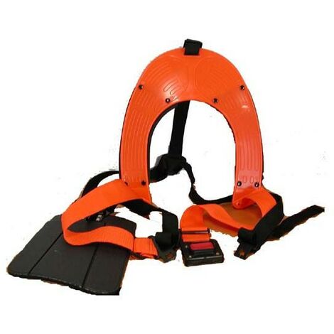 Harnais débroussailleuse pro gaucher – Réglable en hauteur – Large bretelles – Protection hanche pour réduire fatigue – Ozaki