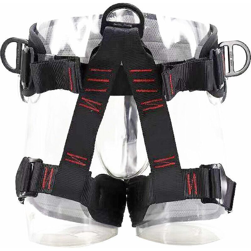RHG Harnais d'escalade Baudrier Escalade Guide Harnais d'Élagage Ceinture de Sécurité Sangles Demi-Corps pour Homme Femme Alpinisme Descente en