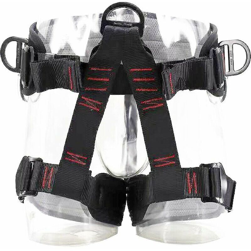Harnais d'escalade Baudrier Escalade Guide Harnais d'Élagage Ceinture de Sécurité Sangles Demi-Corps pour Homme Femme Alpinisme Descente en Rappel