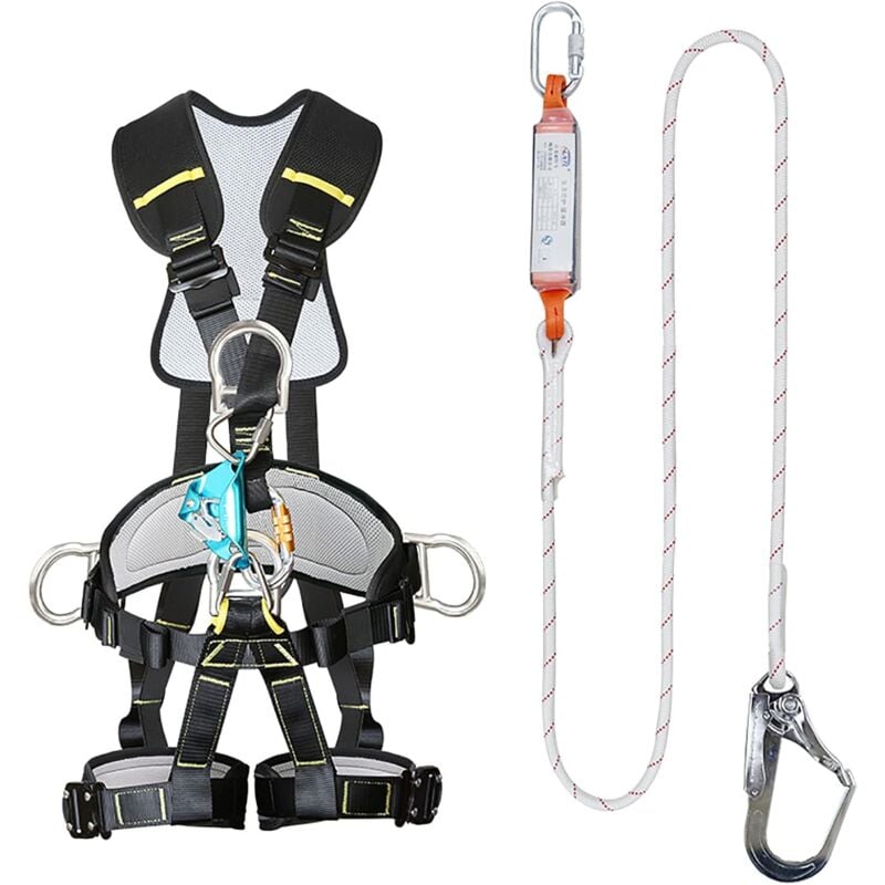 Harnais D'Escalade Harnais Antichute Complet Du Corps, Harnais de Protection Contre Les Chutes Du Corps Complet, Ceinture de Sécurité Pour Le Travail