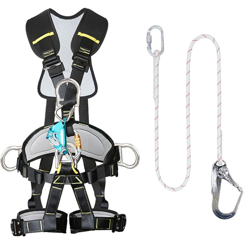 Harnais D'Escalade Harnais Antichute Complet Du Corps, Harnais de Protection Contre Les Chutes Du Corps Complet, Ceinture de Sécurité Pour Le Travail