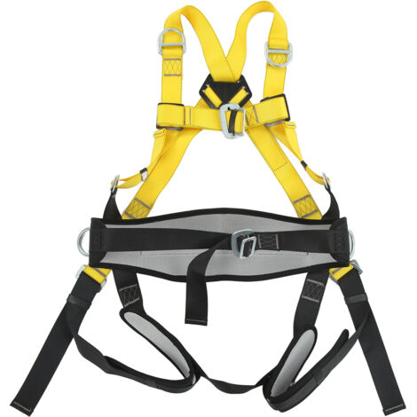 Harnais d'escalade intégral avec ceinture de sécurité et support lombaire pour activités en extérieur