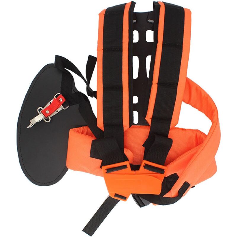 Harnais Effort Réglable Confortable,Poignée de tondeuse à gazon en plastique et Nylon,sangle d'épaule confortable pour machines de jardin