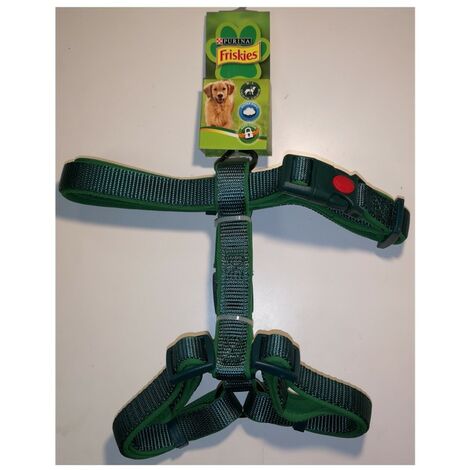 Harnais Extra-Soft Vert pour chien - Taille M-L - Friskies Purina