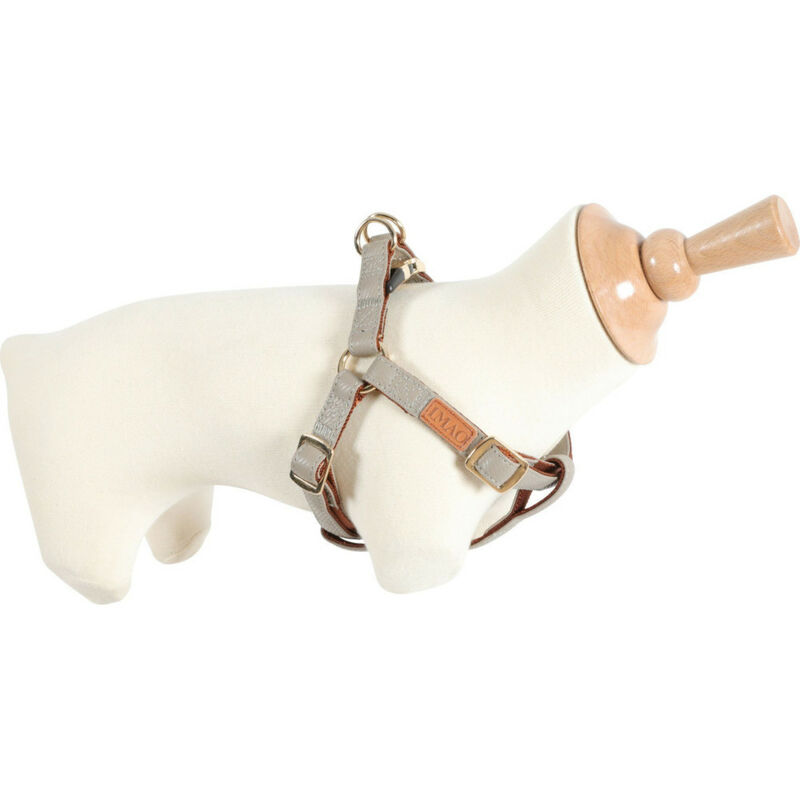 Harnais imao mayfair 25 mm tour de poitrail de 70 à 100 cm taupe pour chien Zolux