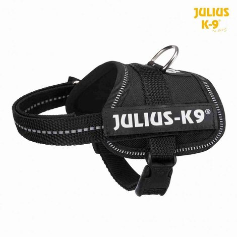 Julius-k9® harnais power - baby 1/xxxs: 30-40 cm/18 mm, noir